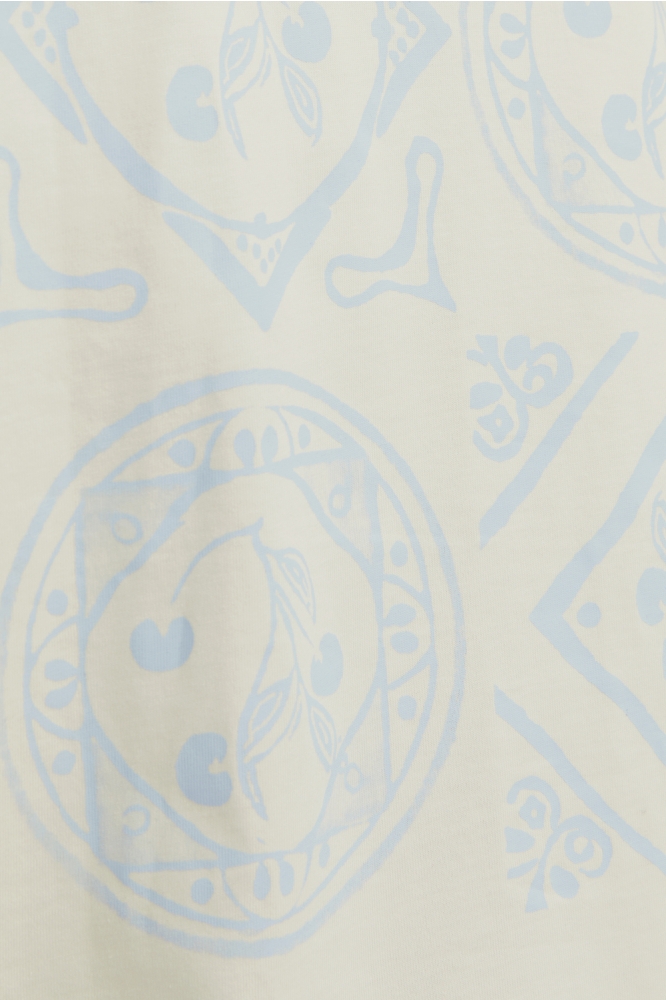 JORPAROS EASTER SKETCH TEE SS CREW 12273171 Antique White/BANDANA